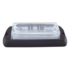 Luz Auxiliar Ultra Brillante X13 de 4 LEDs, color Rojo, con mica transparente.