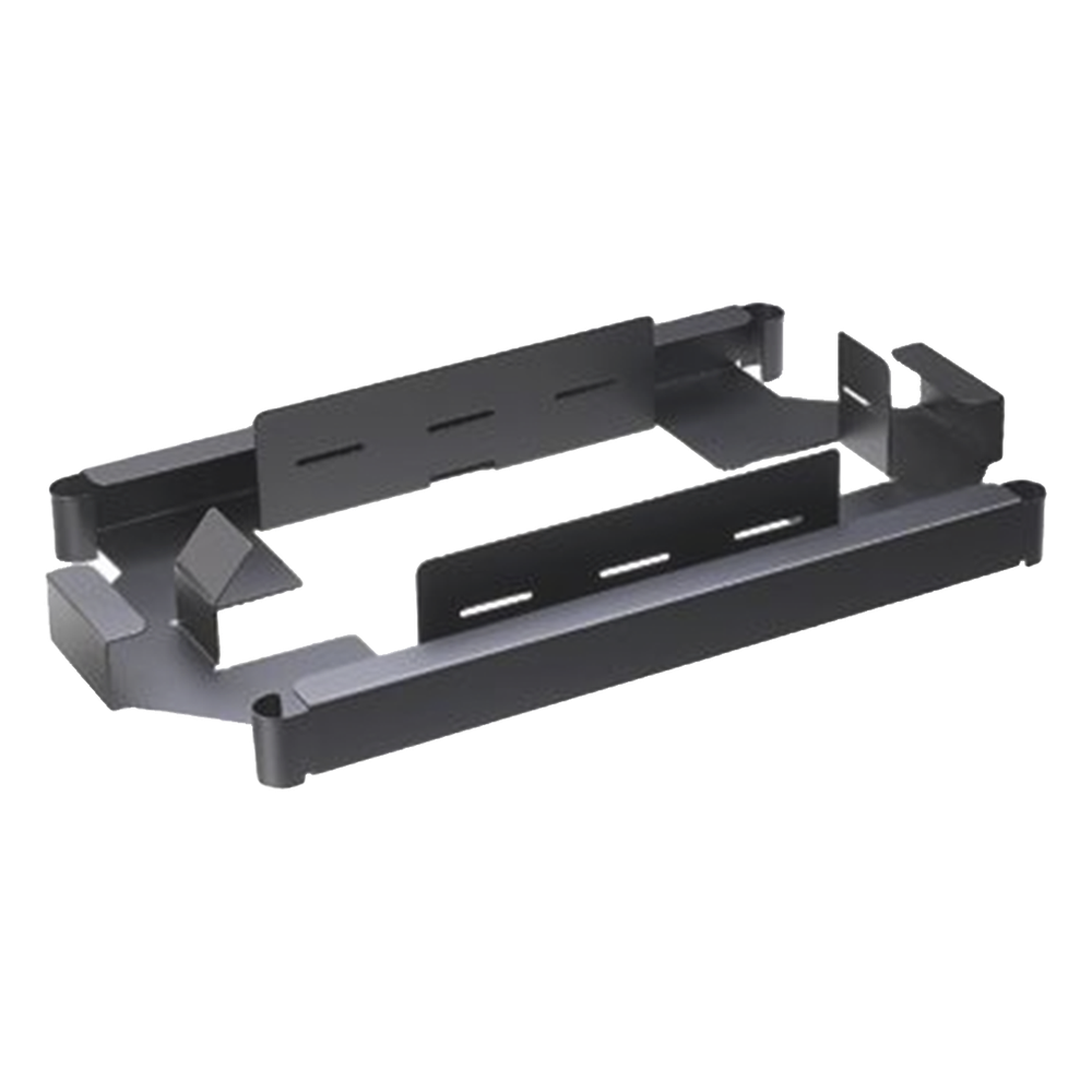Soporte Para Apilar de 1 a 4 Charolas de Empalme FST24S, Compatible con Paneles FMT y FMD, Color Negro