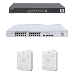 Solución Completa de Red para hasta 350 Clientes y hasta 4 servicios de Internet., Ideal para Iniciar un Proyecto de Hotelería u Oficina