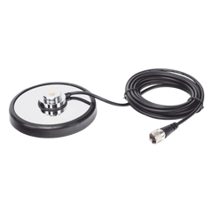 Montaje magnetico para antenas de 3/4" (Nmo), 5 m de cable RG-58A/U, conector UHF (PL-259) macho, diámetro de 5"