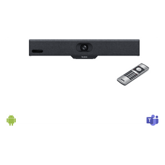 Barra de Videoconferencia A10 de Yealink para Salas Pequeñas con Android Integrado para Microsoft Teams y Modo BYOD - Incluye Control Remoto
