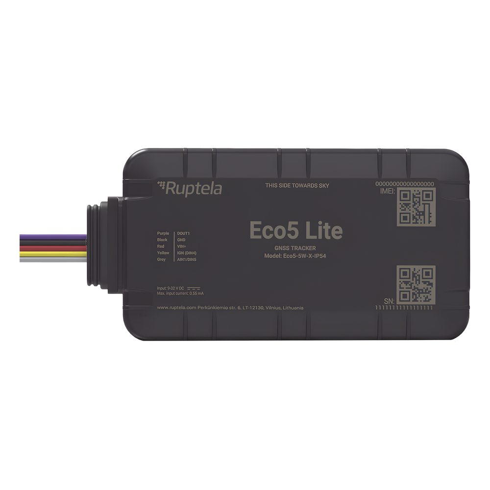 Localizador y Rastreador Vehicular GPS / LTE Cat1 y LTE-M con Respaldo 2G / GNSS U-blox M10 / Bluetooth BLE 5.0 / Carcasa IP54 / Instalación Simplificada con Menos Cables / Batería Interna de Respaldo / Alimentación 9-32 V
