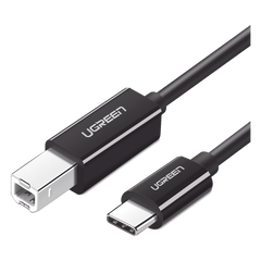 Cable de Impresora o escáner USB-C | 1m (6 pies) | USB Tipo C a USB 2.0 Tipo B | Soporta Thunderbolt 3 | Alta velocidad | DAC | Compatible con Brother HP, Canon, Lexmark, Epson, Dell, Xerox, Samsung, etc.