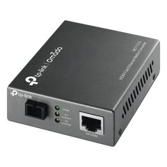 Convertidor Fibra Óptica WDM Monomodo / 1 puerto RJ45 10/100 Mbps / 1 puerto SC/UPC 100 Mbps /  Hasta 20 Km / Para su Funcionamiento Requiere el Modelo MC112CS / Plug and Play