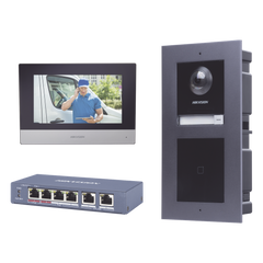 KIT de Videoportero IP con llamada a App de Smartphone y Lector de Tarjetas EM / 2da Generación (Modular) / Montaje para EMPOTRAR incluido
