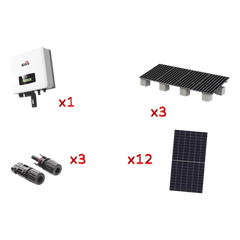 Kit Solar Interconexion  / 7kW  220Vca / Inversor AFORE / Montaje Incluido