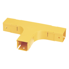 Accesorio en T Horizontal, Con Ángulos a 90º, Para Canaletas FiberRunner™ 2X2, Color Amarillo