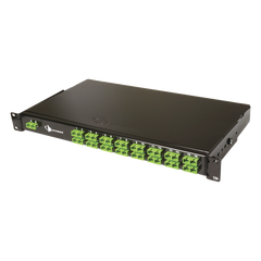 Splitter PON Tipo Panel de 1X32, con Conectores SCA de Entrada y SCA de Salida, 1UR, Color Negro