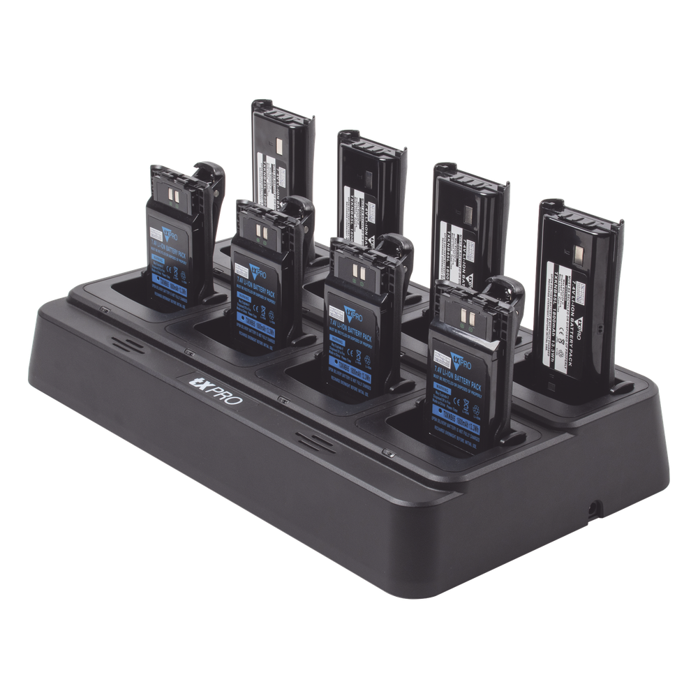 Cargador de escritorio rápido doble química de 8 cavidades , Alternativa para los cargadores KSC-31, KSC35, KSC-43K.