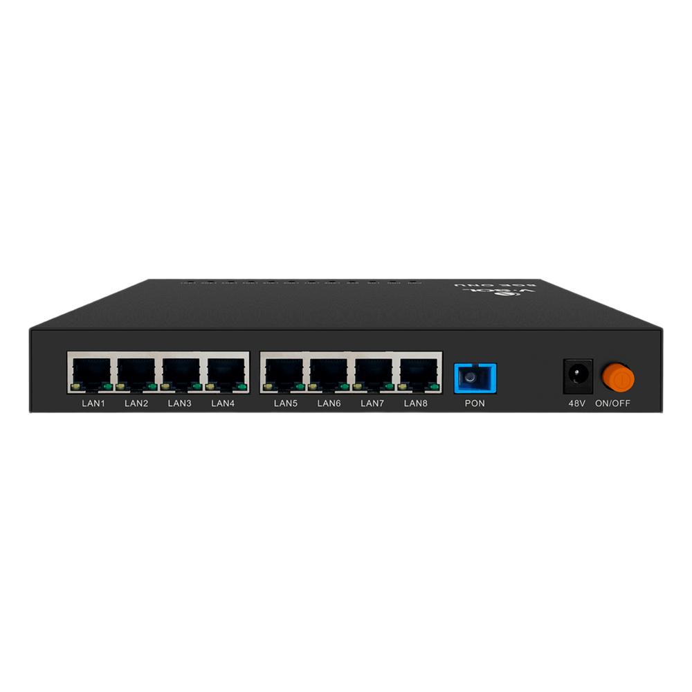 ONU Dual EPON/GPON / 8 Puertos PoE 802.3at Gigabit /  1 Puerto SC/UPC