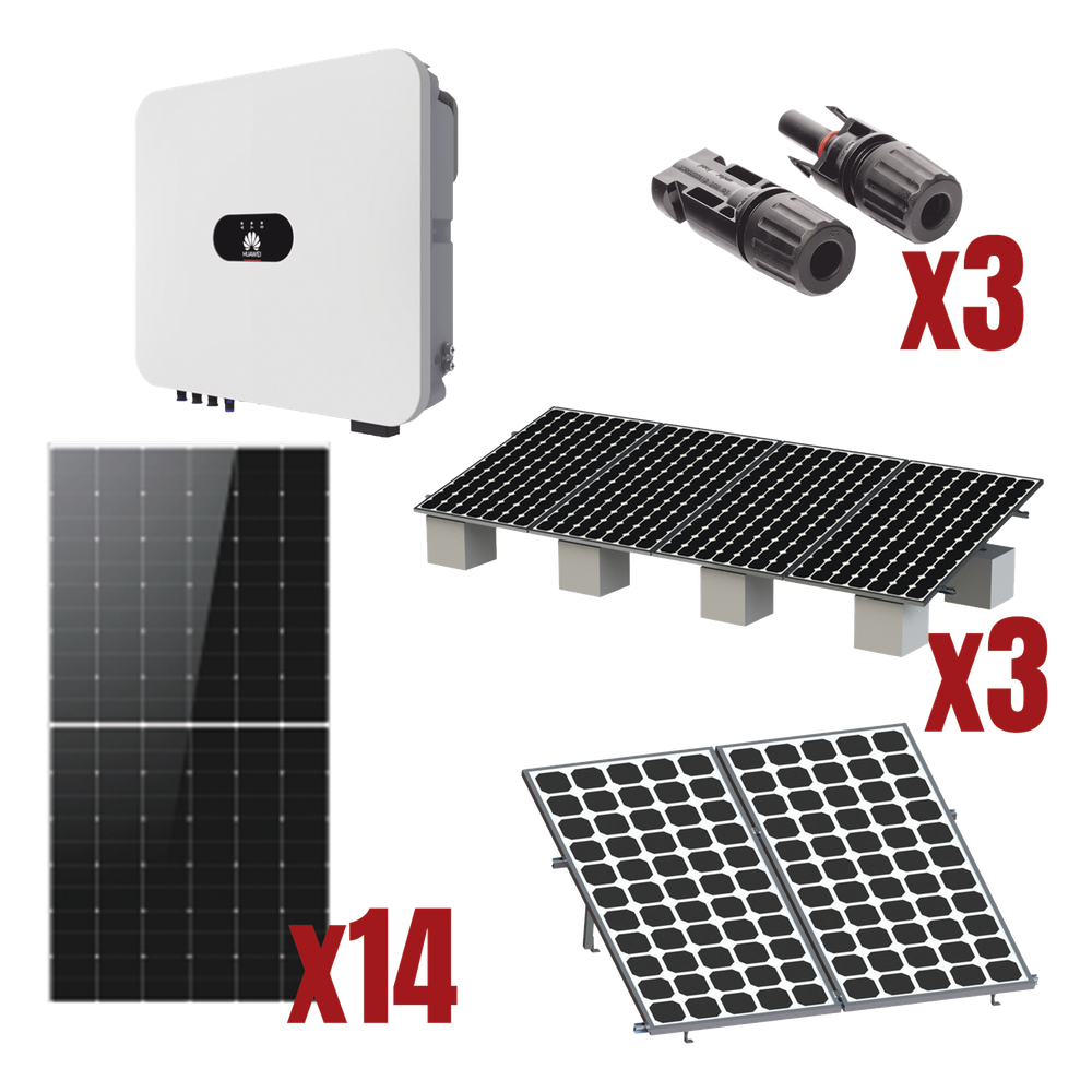 Kit Solar Interconexion  / 8kW  220Vca / Inversor HUAWEI/ Montaje Incluido
