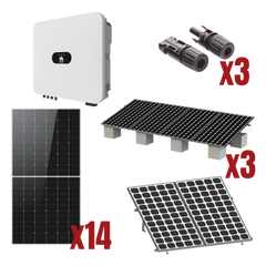 Kit Solar Interconexion  / 8kW  220Vca / Inversor HUAWEI/ Montaje Incluido