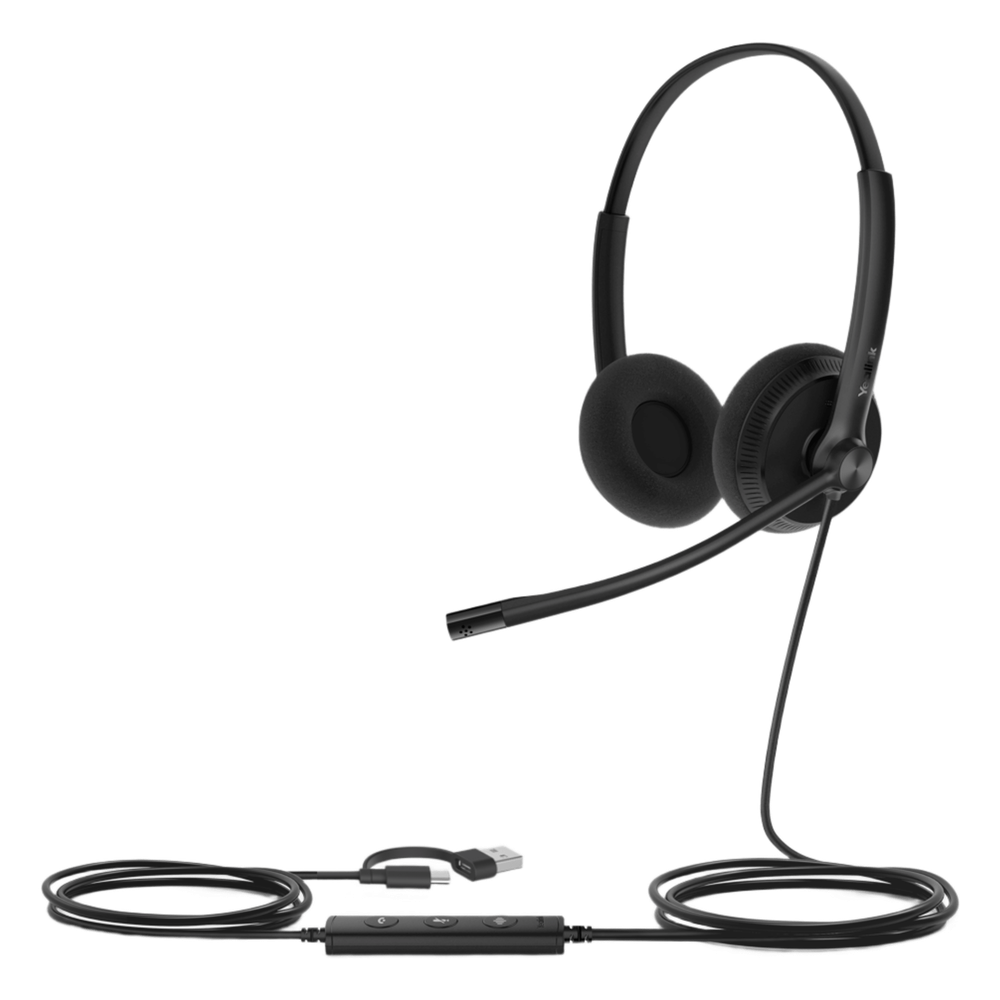 Yealink UH34 Lite, versión UC, cancelación de ruido profesional USB-A con indicador de ocupado