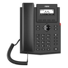 Teléfono IP / 2 Líneas SIP / Pantalla LCD 2.3" 132x64 / Audio HD G.722 y Opus / Conferencia 6 Vías / PoE 802.3af / Puertos Ethernet Duales 10/100 / Soporte EHS