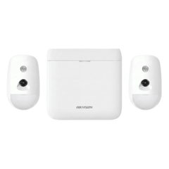 (AX PRO) KIT de Alarma AX PRO 96 Zonas / Incluye: 1 Hub 96 Zonas con GSM y Batería de Respaldo / 2 Detectores de Movimiento con Cámara (PIRCAM) / Compatible con Hik-Connect P2P