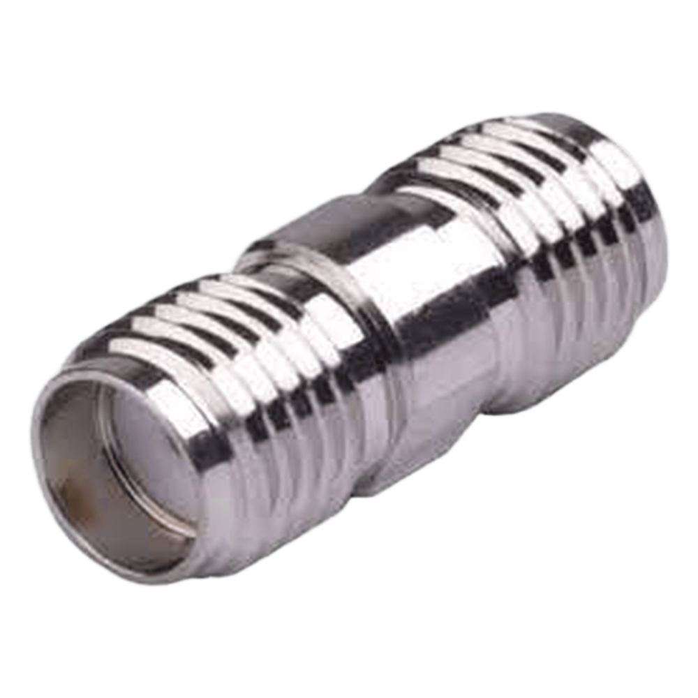 Adaptador en Línea tipo Barril, de Conector SMA Hembra a SMA Hembra, Níquel/ Oro/ Teflón.