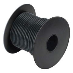 Rollo de cable grado marino calibre 14 en color negro de 100 pies (30.48 m).