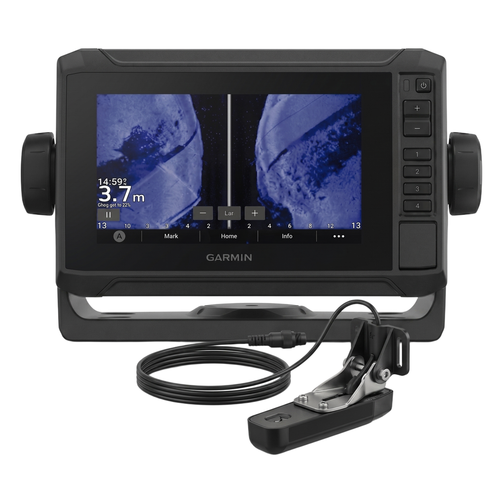 ECHOMAP UHD2 62sv con Mapa Base Precargado /  Sonda SIDEVÜ, CLEARVÜ Y CHIRP Tradicional / Puerto de Conexión a NMEA 2000 / Incluye Transductor GT54UHD-TM,