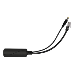 Splitter PoE / IEEE 802.3af/at / 30W / Puerto Gigabit / Salida DC 12V 2A / Indicadores LED / 95x26x20 mm (3.74x1.02x0.79 in)