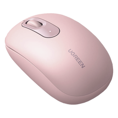 Mouse Inalámbrico 2.4G 800/1200/1600/2400 DPI | Función de 3 botones | Alcance 10m | Silencioso |  Ergonómico | Anti-caída y Anti-interferencias | Batería Alcalina AA incluida  | Color Dusty Pink.