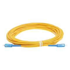 Jumper de Fibra Óptica Monomodo SC/UPC - SC/UPC Simplex, Color Amarillo, 15 Metros (49.21 Pies)