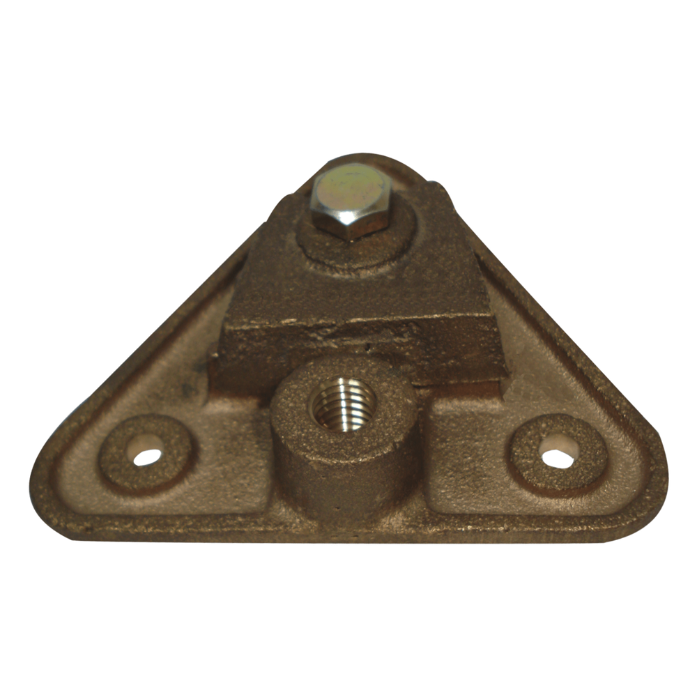 Base Triangular para Punta Pararrayo Maciza.