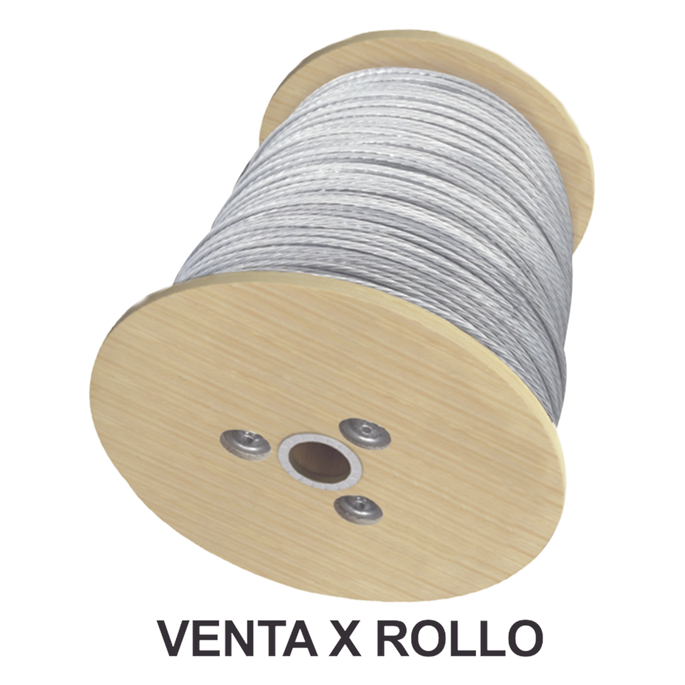 Rollo o carrete de 1500 Metros de Retenida de 1/4" de Alta Resistencia, Galvanizado clase A.
