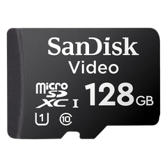Memoria microSD SanDisk 128GB / Alta Resistencia / Videovigilancia / Clase 10