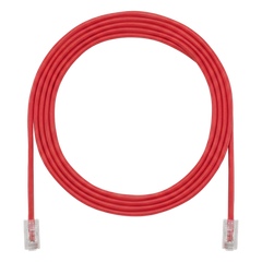 Cable de Parcheo UTP, Cat6A, 24 AWG, CM, Color Rojo, 6.71 Metros (22 Pies)
