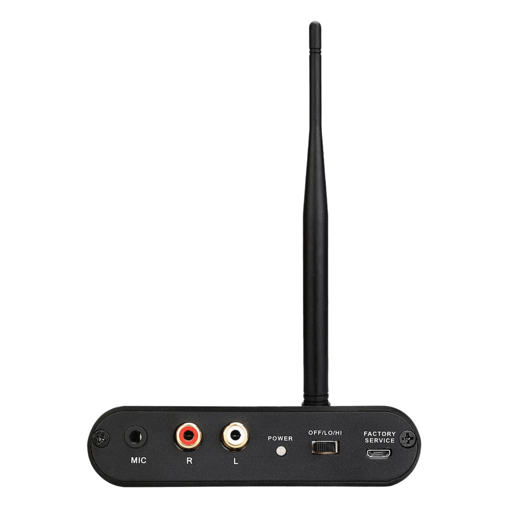 Transmisor Inalámbrico Silent Disco / Sonido HiFi de Alta Fidelidad / Entrada de Micrófono y RCA / Batería 1000 mAh / Alcance 300 m (984 ft) / Portátil y Duradero