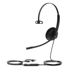 Yealink UH34 Lite Mono Professional con cancelación de ruido, USB-A, indicador de ocupado y listos para usar en centros de llamadas.