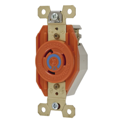 Receptáculo Sencillo de Media Vuelta / 20 A 250 V CA / 2 Polos 3 Hilos / Nema L6-20R