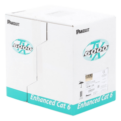 Bobina de Cable UTP 305 Metros (1000 Pies) de Cobre, TX6000? PanNet, Reelex, Blanco, Categoría 6 Mejorado (23 AWG), PVC (CM), de 4 Pares