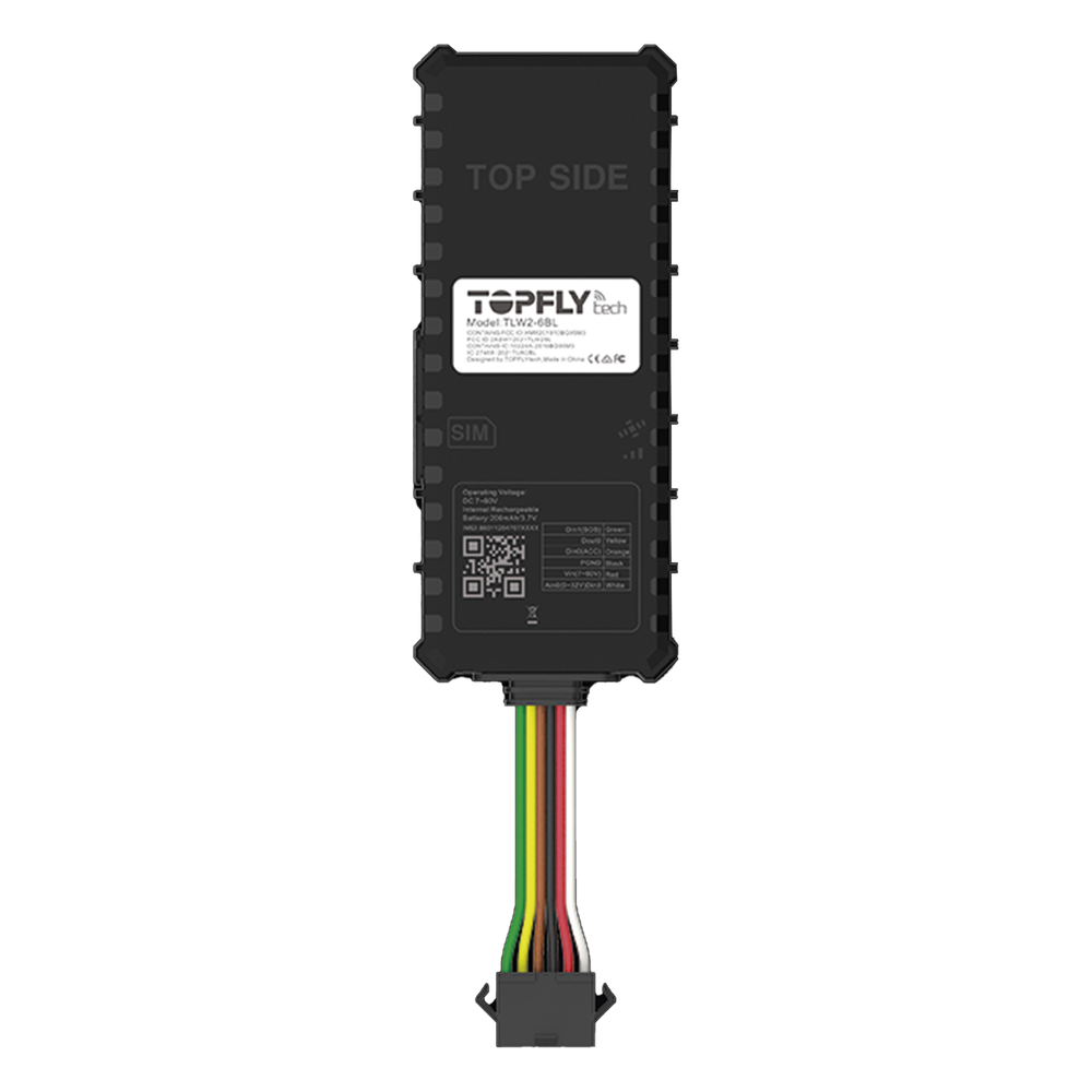 Tracker GPS / Dispositivo de localización para vehículos / Conectividad 4G LTE y BLE 5.0 / Diferentes tipos de notificaciones / Corte y restablecimiento de energía / Función SOS / (2) DIN / (1) DOUT / (1) AIN