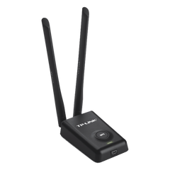 Adaptador de alta potencia USB  inalámbrico/ WiFi N 300 Mbps / Frecuencia de 2.4 GHz / 2 Antenas Externas de 5 dBi / Compatibilidad Windows y Linux