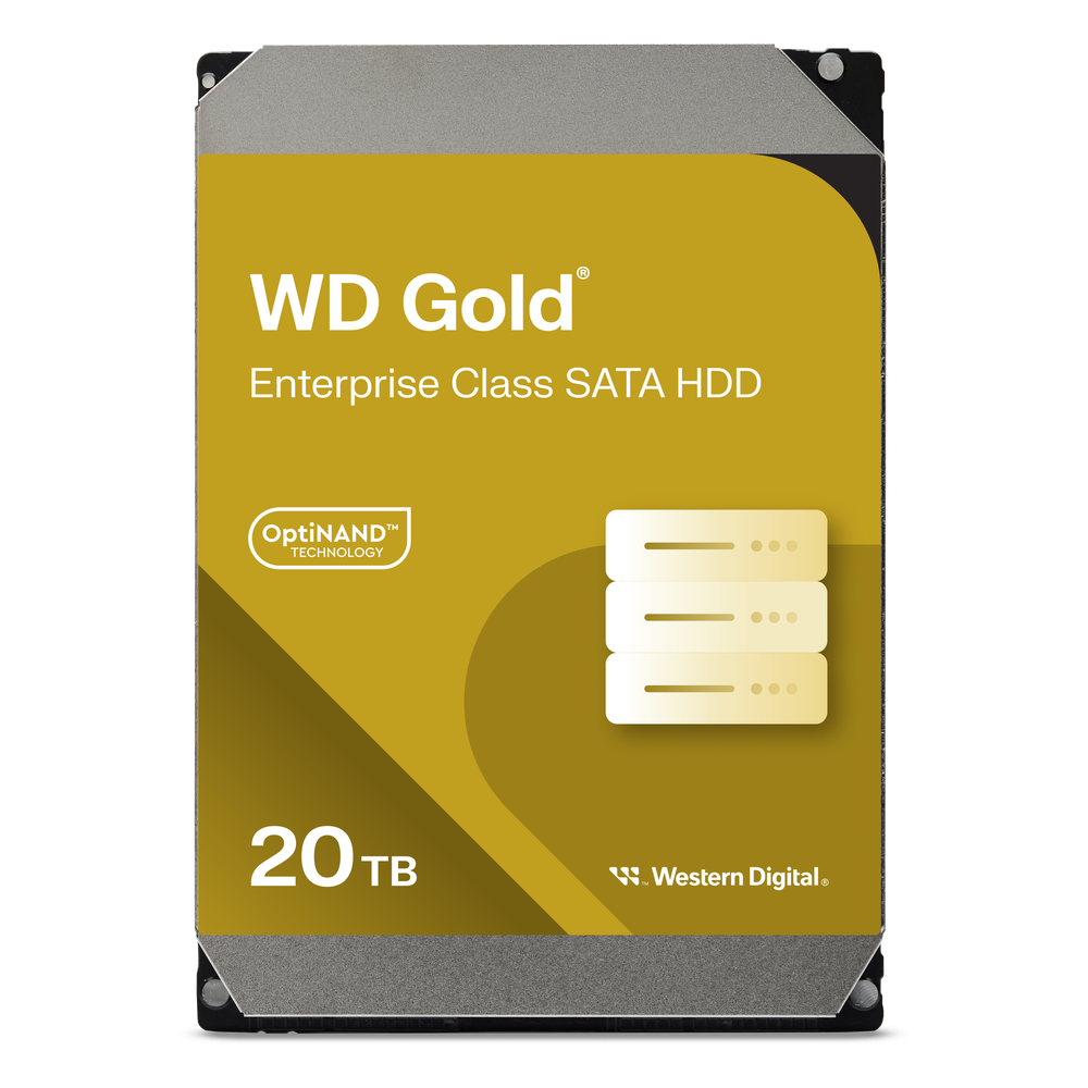 Disco Duro Empresarial WD Gold / SATA 6 Gb/s / 20 TB / 7200 RPM / Tecnología HelioSeal / ArmorCache / 5 Años Garantía / 2.5M Horas MTBF