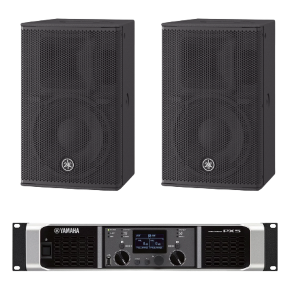 Kit Refuerzo Sonoro | Incluye 2 Bocinas CHR10 y 1 Amplificador PX5 | Ideal para Aplicaciones de Música en Primer Plano