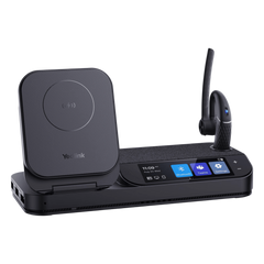 Auriculares Yealink BH71 Workstation Mono con pantalla táctil de 3"/Bluetooth 5.3/Cancelación de ruido con 4 micrófonos/Hub USB/Carga inalámbrica para dispositivos móviles