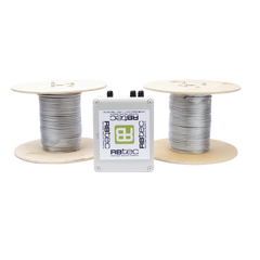 Kit IRONCLAD de Cable Sensor Perimetral Blindado / 150 m (492 ft) / 2 Zonas Independientes / Deteccion por Vibracion / Sin Falsas Alarmas / Tarjeta LPU400 / Calibracion por Software