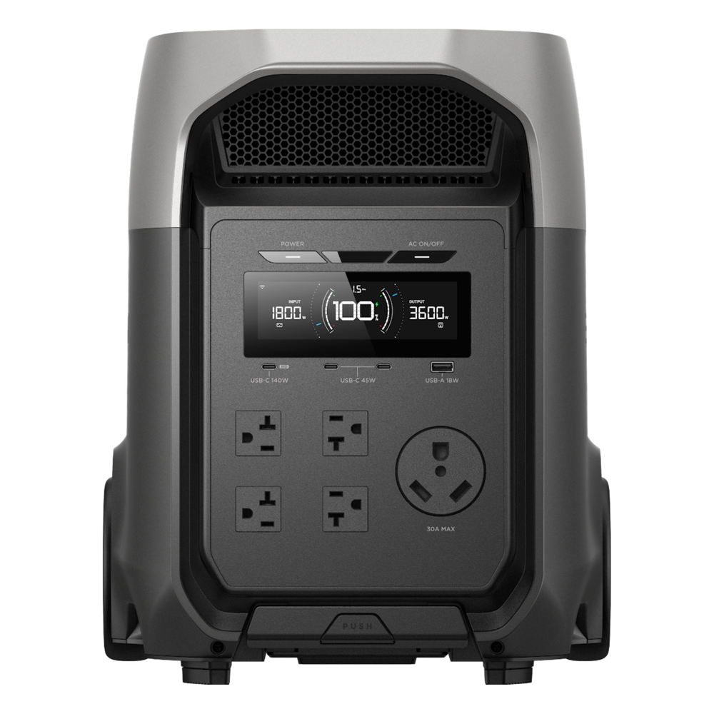 Estación de Energía Portátil EcoFlow DELTA 3 ULTRA, 3072Wh, Batería LiFePO4, Salida 3600W (Surge 7200W)