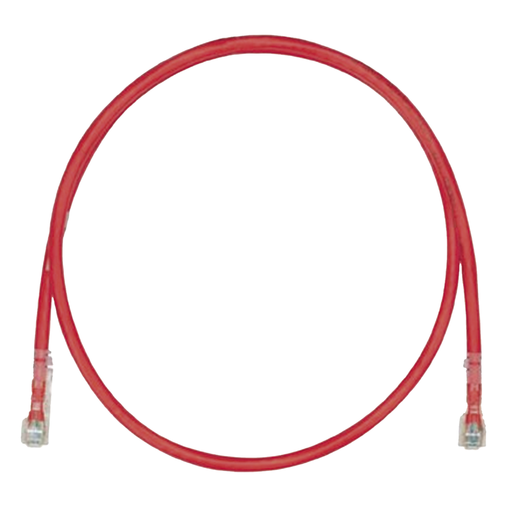 Cable de Parcheo TX6, UTP Cat6, 24 AWG, LSZH, Color Rojo, 8 Metros (26.25 Pies)