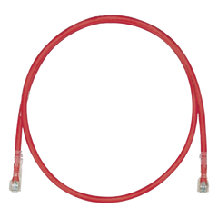 Cable de Parcheo TX6, UTP Cat6, 24 AWG, LSZH, Color Rojo, 8 Metros (26.25 Pies)