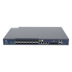 OLT de 16 puertos GPON con 8 puertos Uplink (4 puertos Gigabit Ethernet + 4 puertos SFP / puertos SFP+) hasta 2,048 ONUs