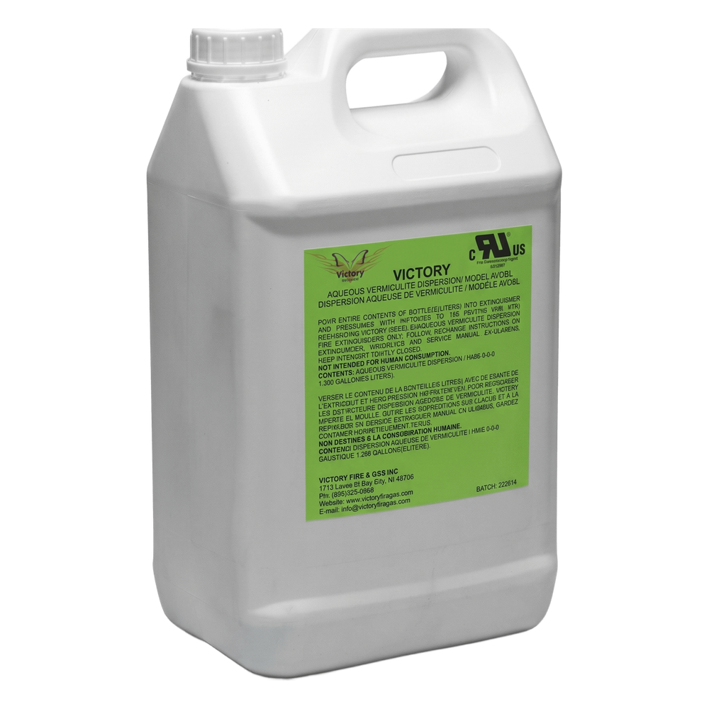 Galón para recarga de agente liquido, 6 L (1.6 gal), para extintores de cocina clase K, compatible con WC6L.