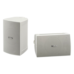 Altavoz de Montaje en Pared, 2 vias, Woofer 4 in, Tweeter 1 in, IPX3, 8 ohms, 70/100V, Color Blanco, Par