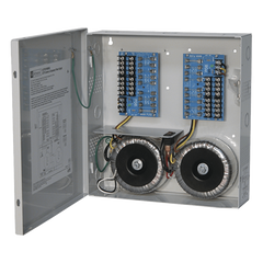 Fuente de poder ALTRONIX de 24 @ 25 Amper o 28 VCA @ 20 Amper, para 16 cámaras / Voltaje de entrada en 115 Vca / Con capacidad de baterías de respaldo / Requieren baterías