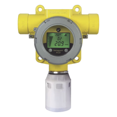 Detector fijo de gas combustible con sensor de perla catalítica 0 a 100% LEL, salida 4-20 mA y relevadores, para interior y exterior en atmósferas explosivas