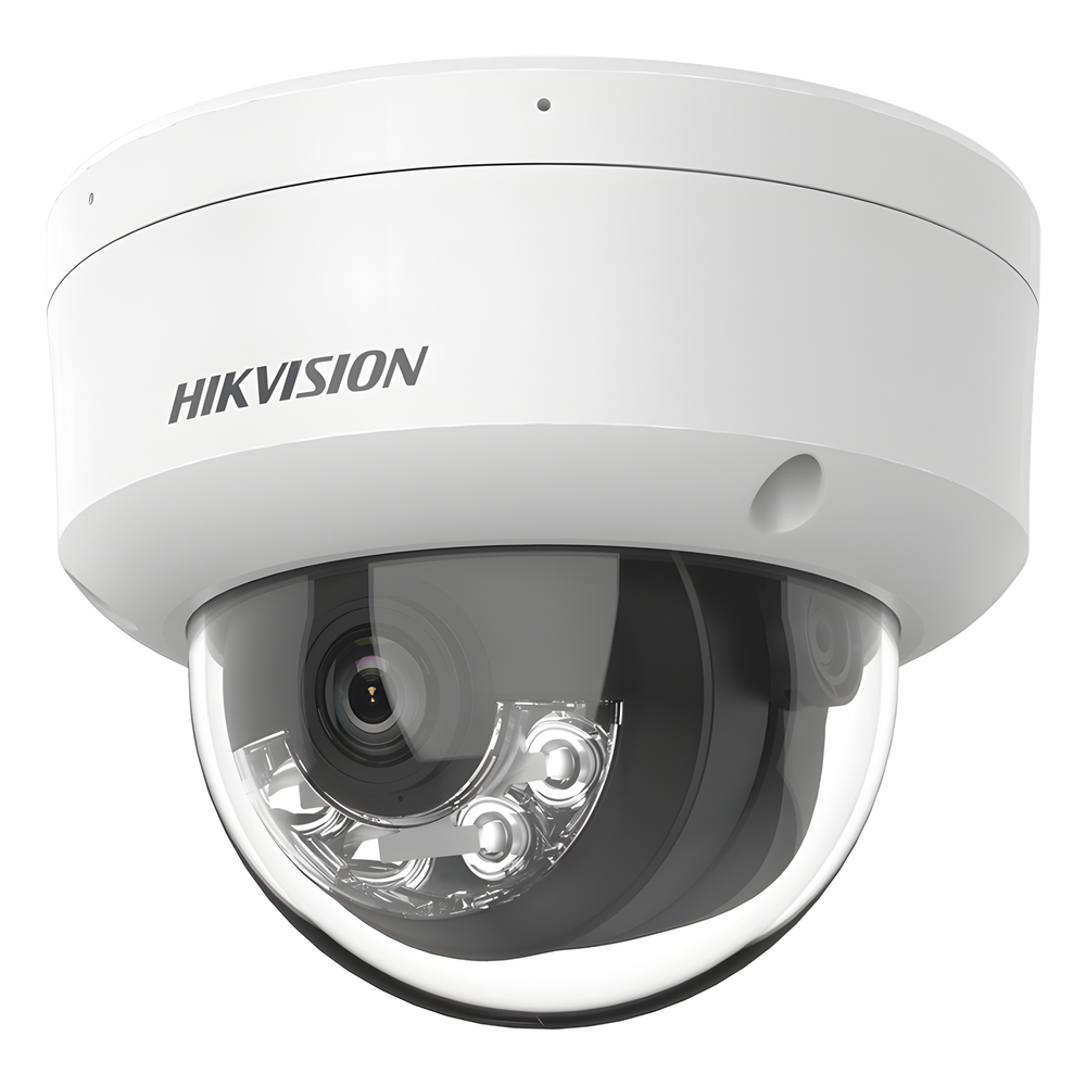 [Dual Light] Domo IP 8 Megapixel (4K) / Lente 2.8 mm / 30 mts IR + 30 mts Luz Blanca / Micrófono Integrado / Antivandálico IK08 / ACUSENSE Lite / Exterior IP67 / H.265 / PoE / Micro SD