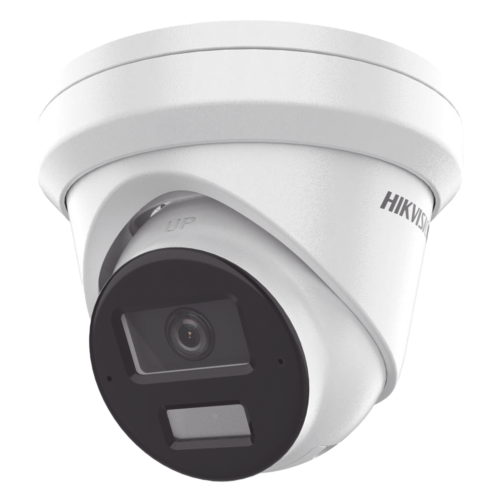 [Dual Light + 2 Micrófonos Integrados] Turret IP 8 Megapixel (4K) / Lente 2.8 mm / 30 mts Luz Blanca + 30 mts IR / ACUSENSE / Exterior IP67 / WDR 120 dB / PoE / ONVIF / Micro SD / Metal / ACUSEEK