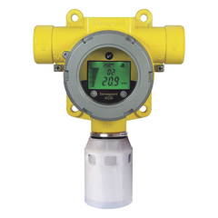 Detector de gas tóxico industrial con sensor electroquímico de dióxido de nitrógeno (NO2), fondo de escala 10 a 50 ppm, salida 4-20 mA con Modbus